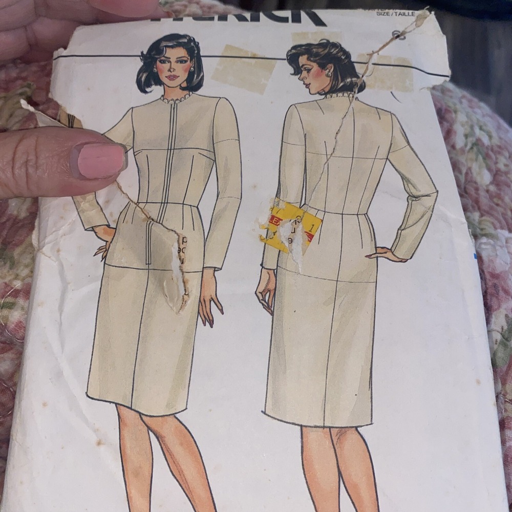 Butterick 3415 Misses Fitting Shell Dress Sewing Pattern Size 6 Uncut Vintage